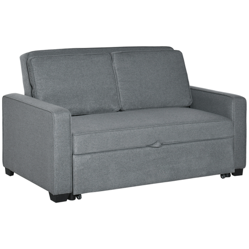 Versatile 2-Seater Sofa Bed - Stylish Click-Clack Couch in Grey