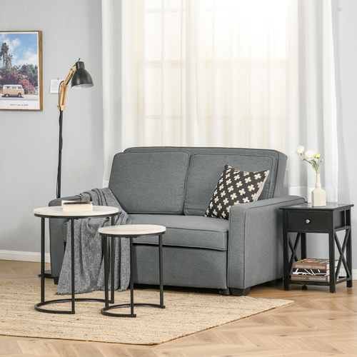Versatile 2-Seater Sofa Bed - Stylish Click-Clack Couch in Grey