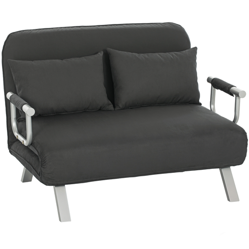 Stylish Convertible Sofa Bed - Transformable Comfort with Pillows