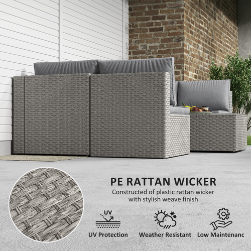 7-Piece Rattan Garden Furniture Set: Stylish & Comfy Outdoor Oasis