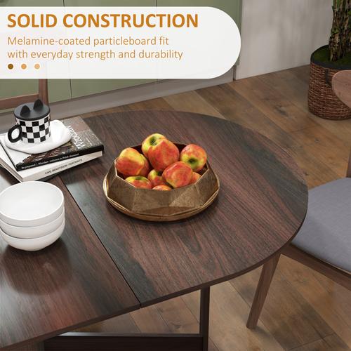 Drop Leaf Oval Kitchen Table - Perfect for Cozy Dining Spaces