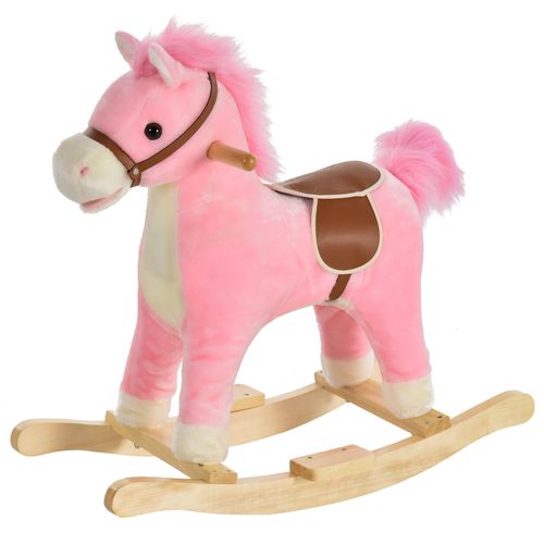 Plush Rocking Horse with Interactive Sounds - Safe Fun for Toddlers 18-36 Months