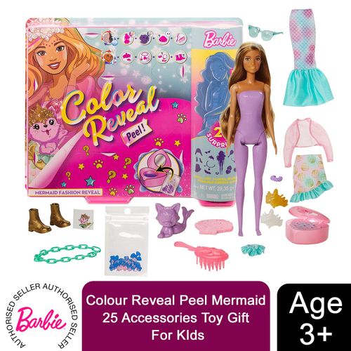 Barbie Colour Reveal Mermaid Surprise Set: 25 Magic Accessories & Transformations!