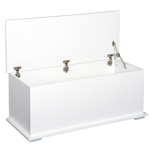 White Chipboard Storage Box Chest with Lid – Keepsake Organizer
