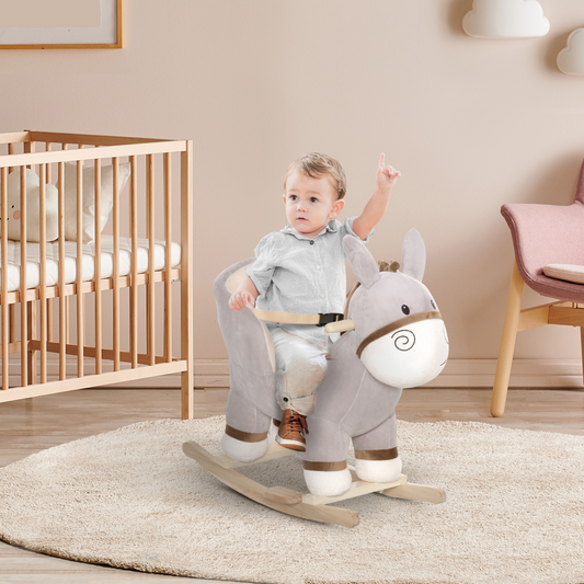 Kids' Rocking Horse: Classic, Safe & Durable Ride-On Toy for Imaginative Play