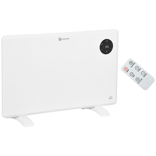 1200W Slim Electric Convector Heater with LED Display & Remote