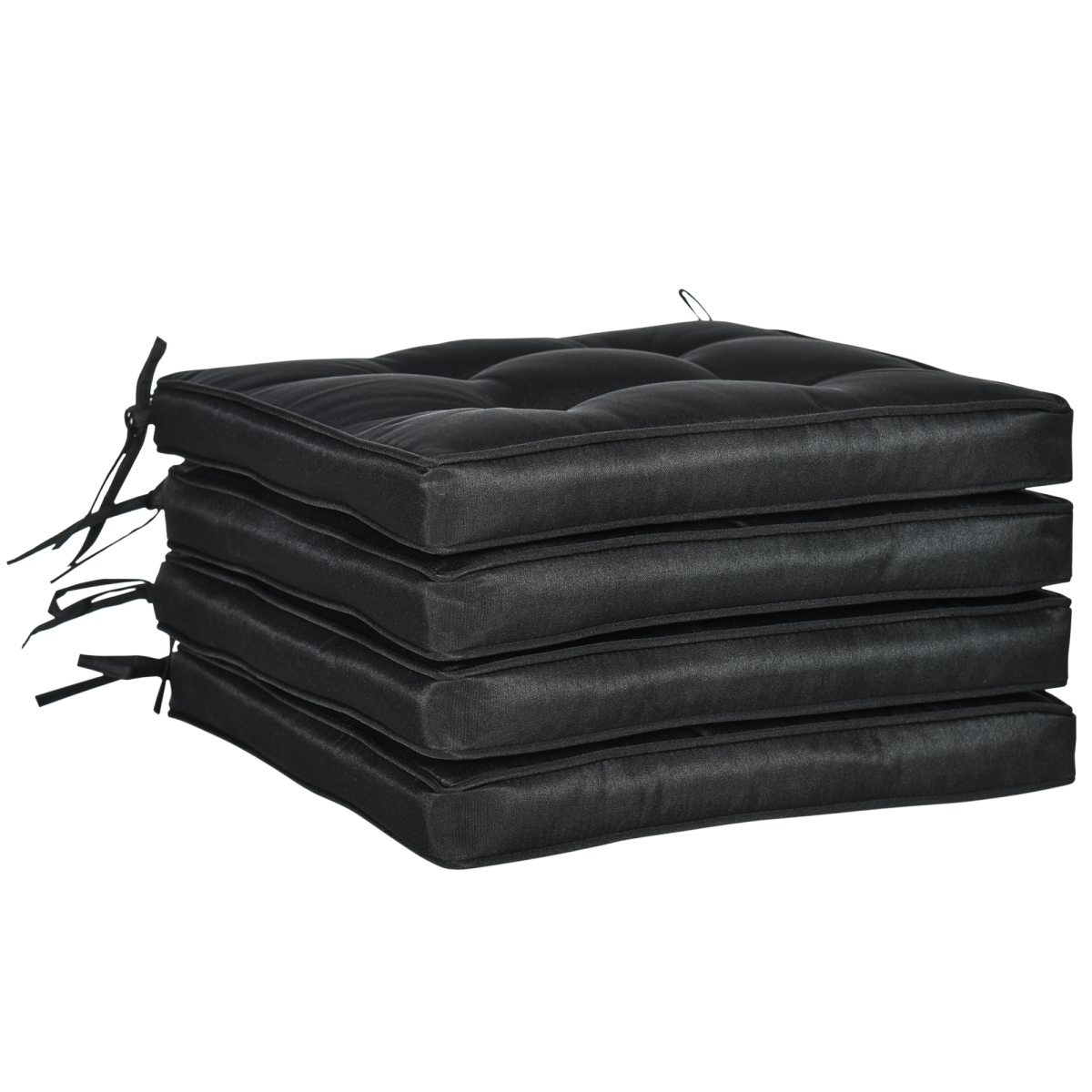 Deluxe 40x40cm Outdoor Seat Cushion with Ties - Perfect for Dining Chairs