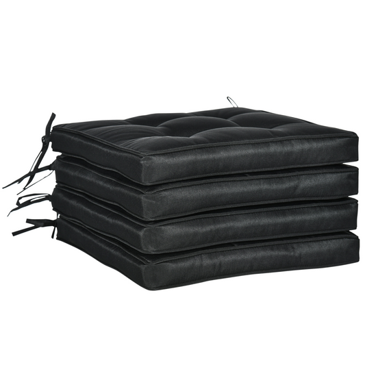 Deluxe 40x40cm Outdoor Seat Cushion with Ties - Perfect for Dining Chairs