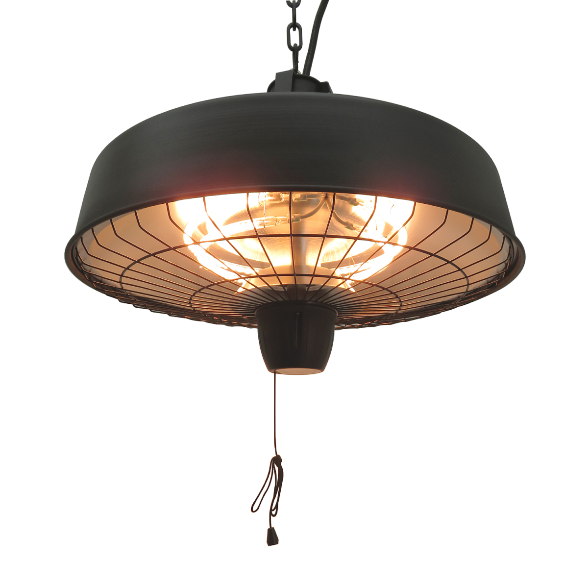 Versatile Hanging Infrared Heater: 1000/2500W Halogen Light for Year-Round Comfort