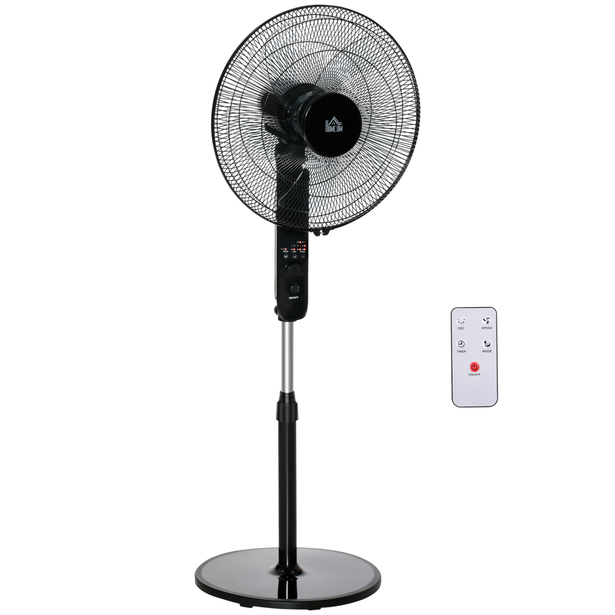 Smart Oscillating Tower Fan with Remote - 3 Speeds & 7.5-Hour Timer