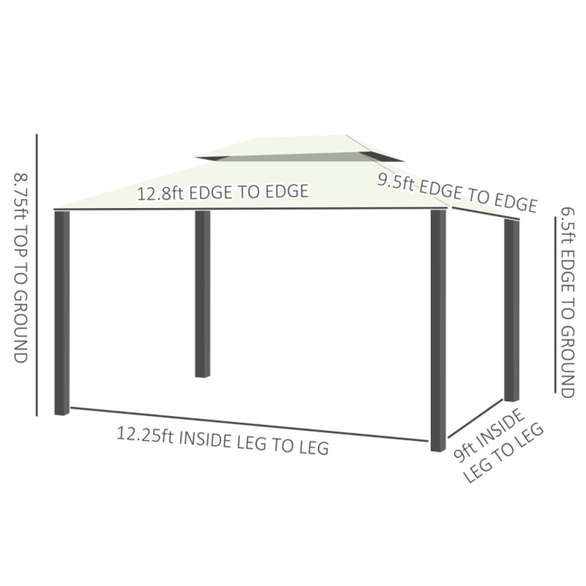 Cozy Oasis Portable Gazebo - Outdoor Shelter with Privacy & Airflow Features