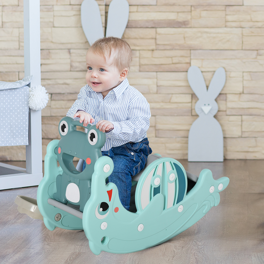 Kids Rocking Horse: Safe, Classic Wooden Ride-On Toy for Toddlers