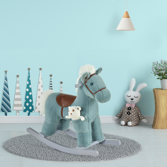 Kids Rocking Horse: Timeless Wooden Ride-On Toy for Safe Fun
