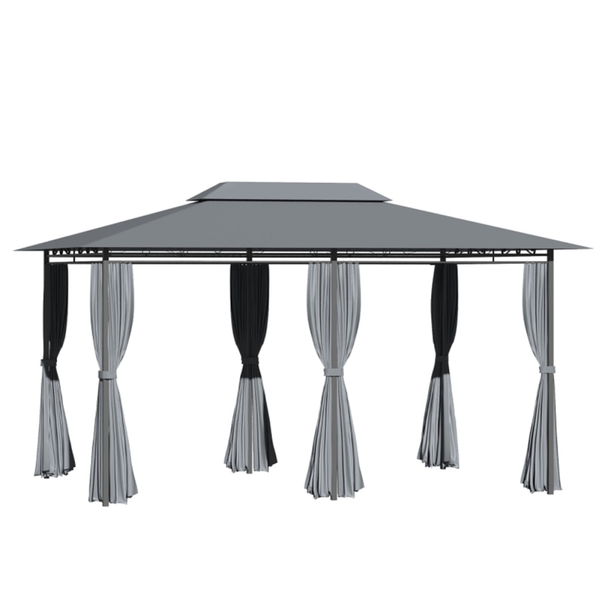 Spacious 2-Tier Patio Gazebo Shade & Style for Backyard Gatherings