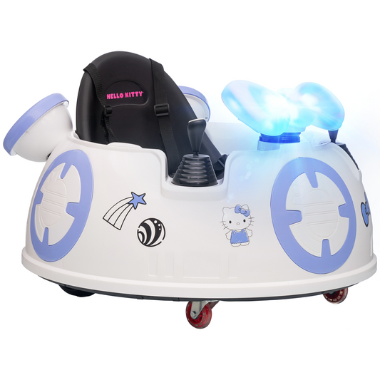 Hello Kitty Ride-On Bumper Car with Remote Control White