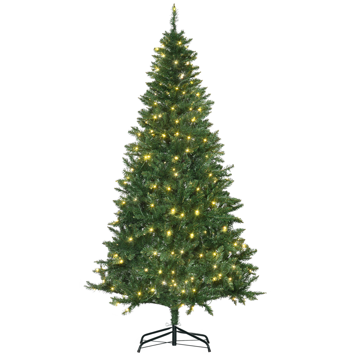 6ft Warm White LED Christmas Tree with 8 Patterns, Green, Controller
