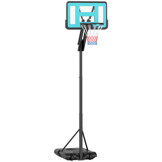 PORTABLE SPORTNOW Adjustable Basketball Hoop: Height 146-236cm with Wheels