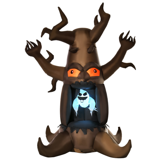 8ft Inflatable Floating Ghost in Tree with LED Lights Halloween Decor