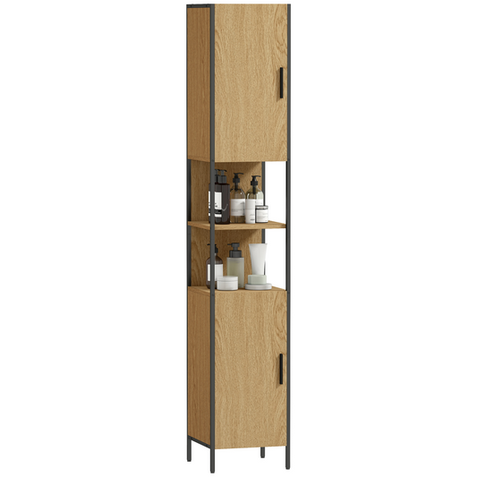 Slim Industrial Bathroom Cabinet – Stylish Storage for a Clutter-Free Oasis