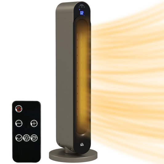 Cozy Comfort: HOMCOM 2200W Ceramic Heater with Remote & 12-Hour Timer