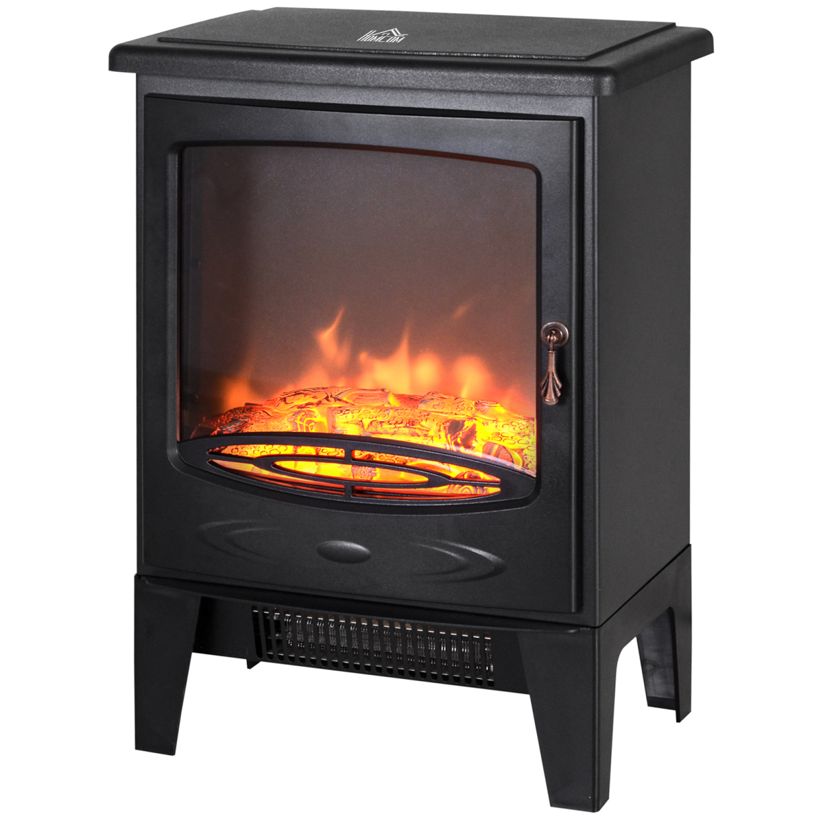 CozyGlow Electric Fireplace: Stylish Freestanding Heater with Faux Flame Effect