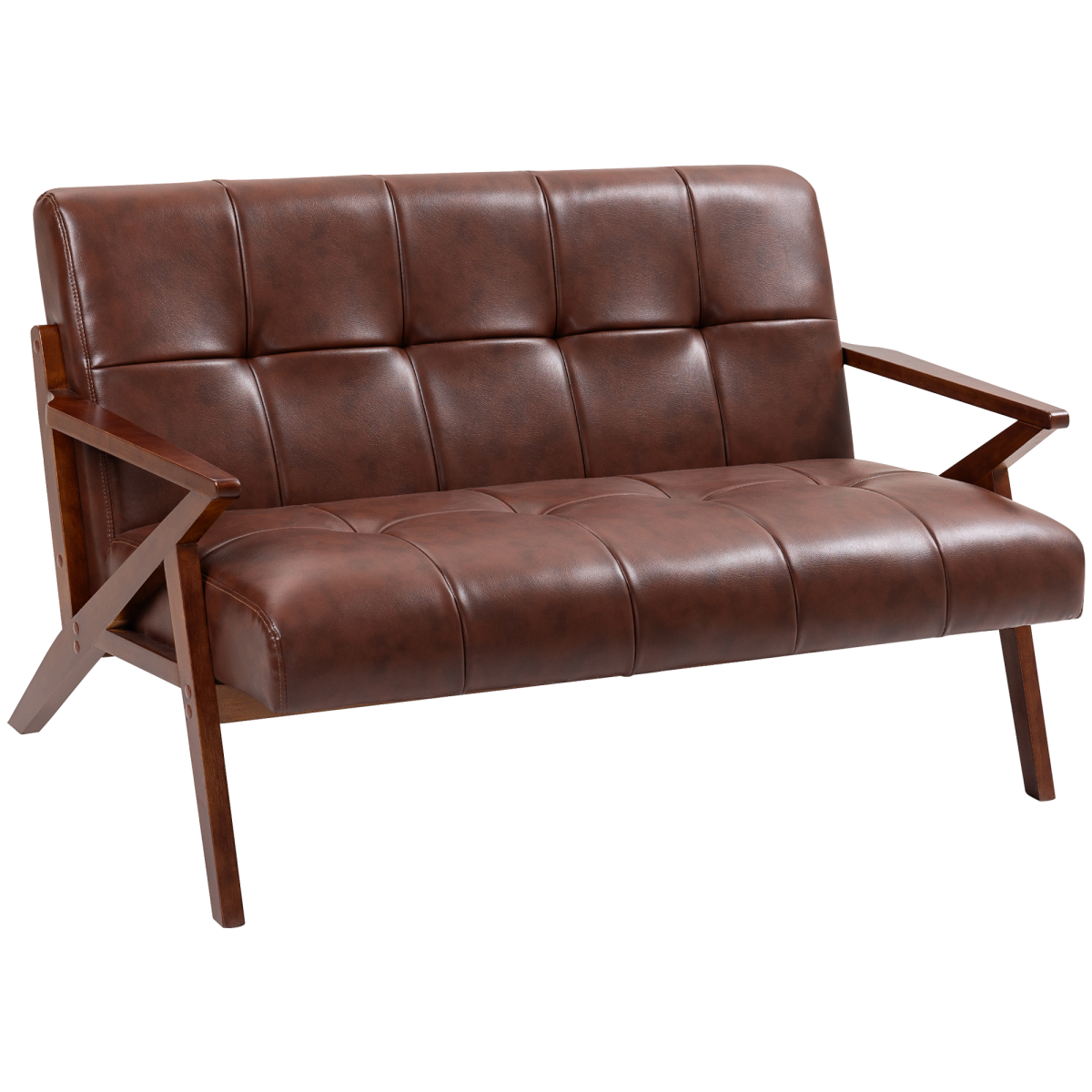 Stylish Compact Vintage 2-Seater Sofa - Resistant Upholstery