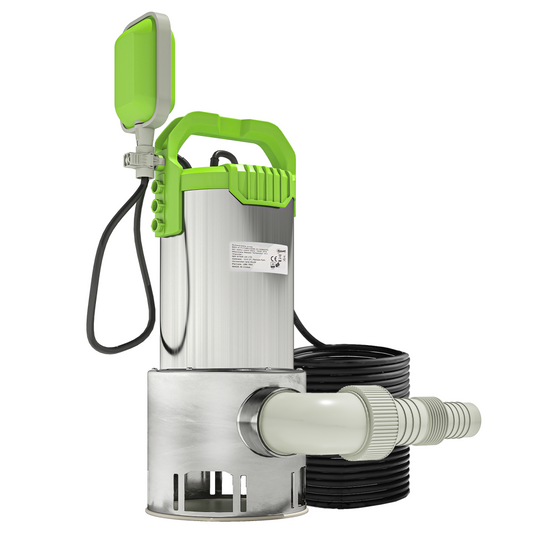 1100W High-Performance Electric Sump Pump - 18500L/H, Float Switch