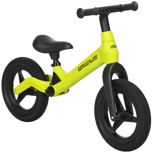 Green Adjustable Baby Balance Bike - Seat & Handlebar, 2-6 Years