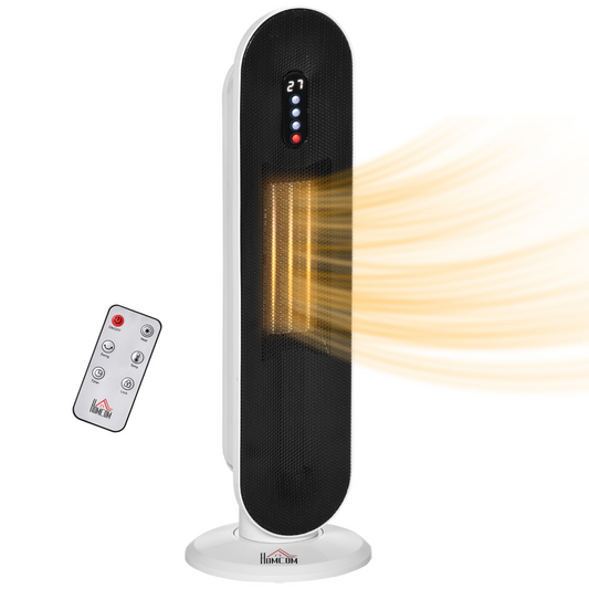 Compact Ceramic Space Heater with Remote & Oscillation for Efficient Heating