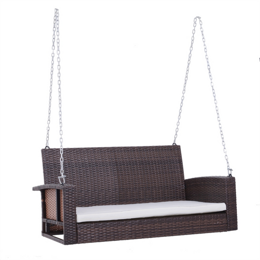 Elegant Outdoor Patio Swing for Two - Weatherproof & Sturdy Design