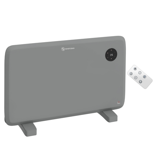 1200W Slimline Electric Heater with LED Display - Quiet, Modern & Safe