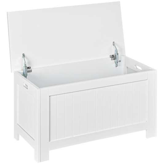 Spacious Toy Chest with Safety Hinges & Easy-Carry Handles - Keep Clutter at Bay!