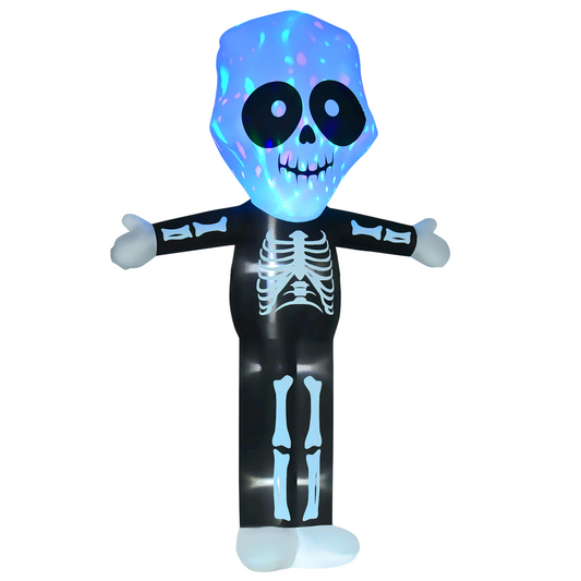 3m Halloween Inflatable Skeleton Ghost with LED Lights
