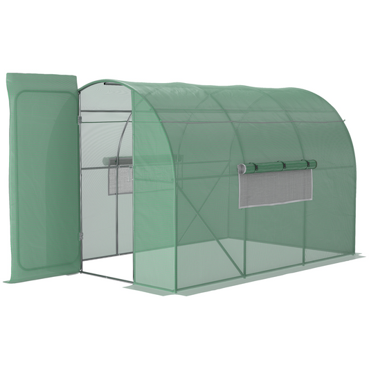 3x2m Reinforced Walk-In Polytunnel—Steel Frame
