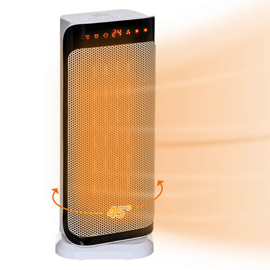 Oscillating Ceramic Space Heater: Portable Comfort with 3 Heating Modes