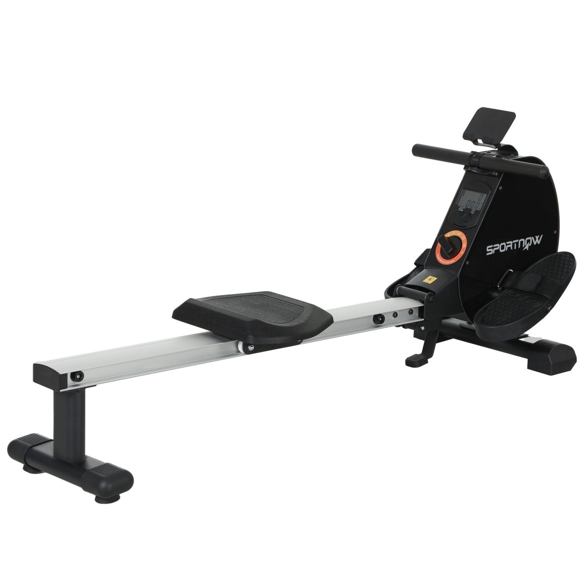 SPORTNOW Foldable Magnetic Rowing Machine - Smooth Glide & Space-Saving