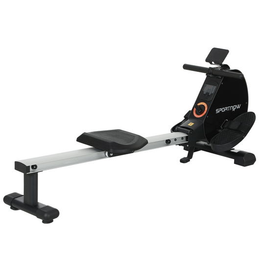 SPORTNOW Foldable Magnetic Rowing Machine - Smooth Glide & Space-Saving