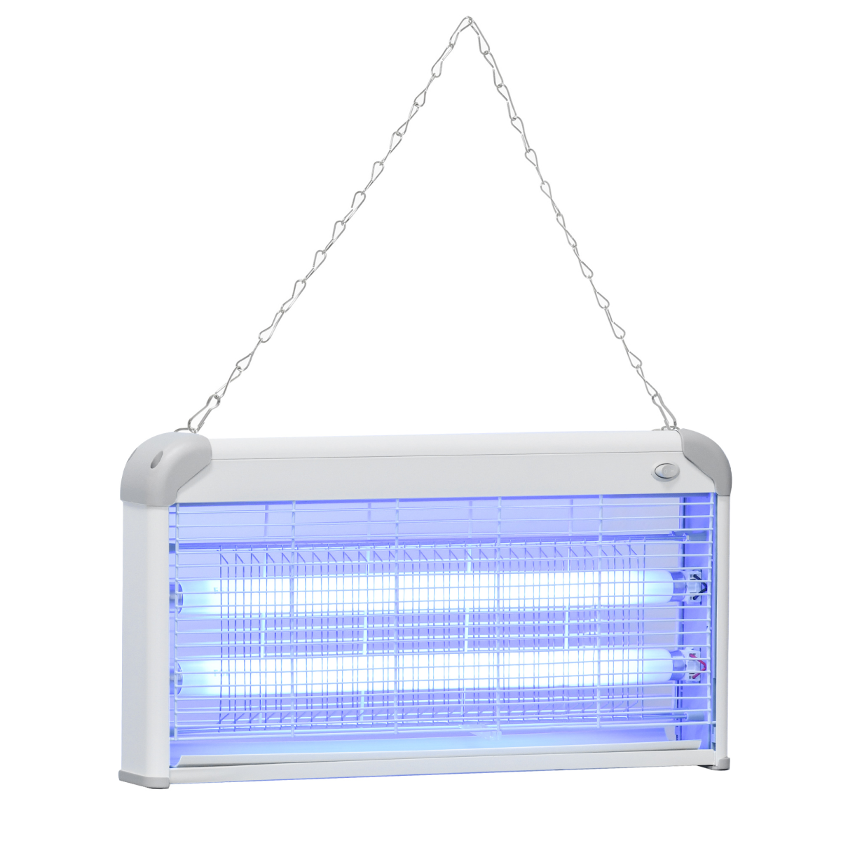 30W LED Mosquito Killer Lamp - Wall-Mounted Insect Zapper (Steel-Grey)
