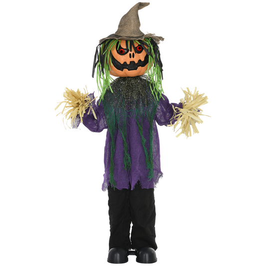 Animated Halloween Pumpkin Prop - Touch / Sound Activated