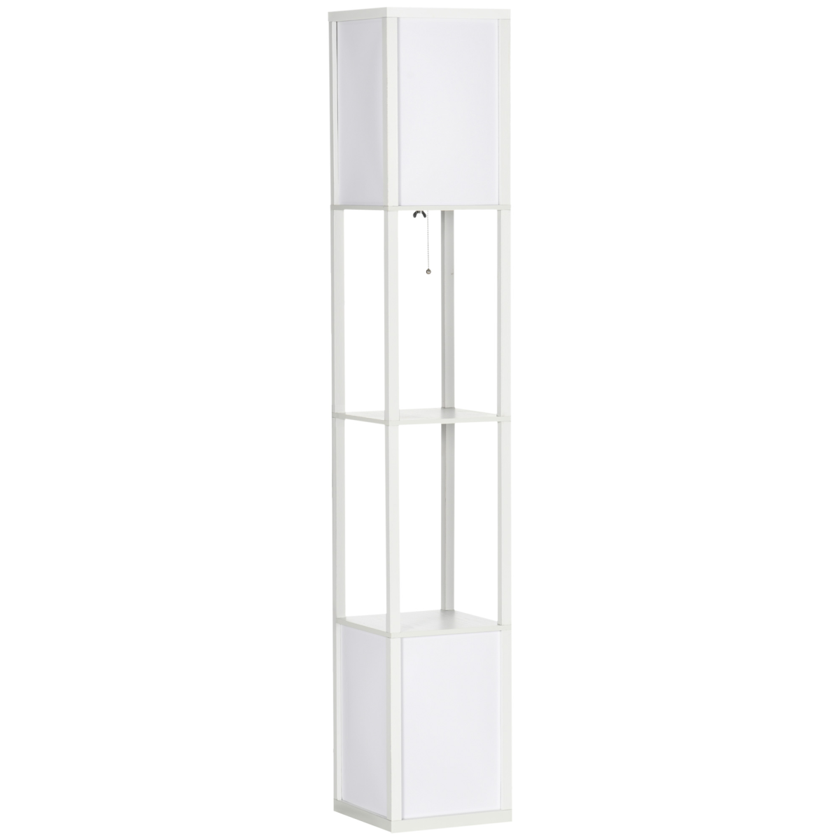 Versatile Dual Light Shelf Floor Lamp for Living Room & Bedroom