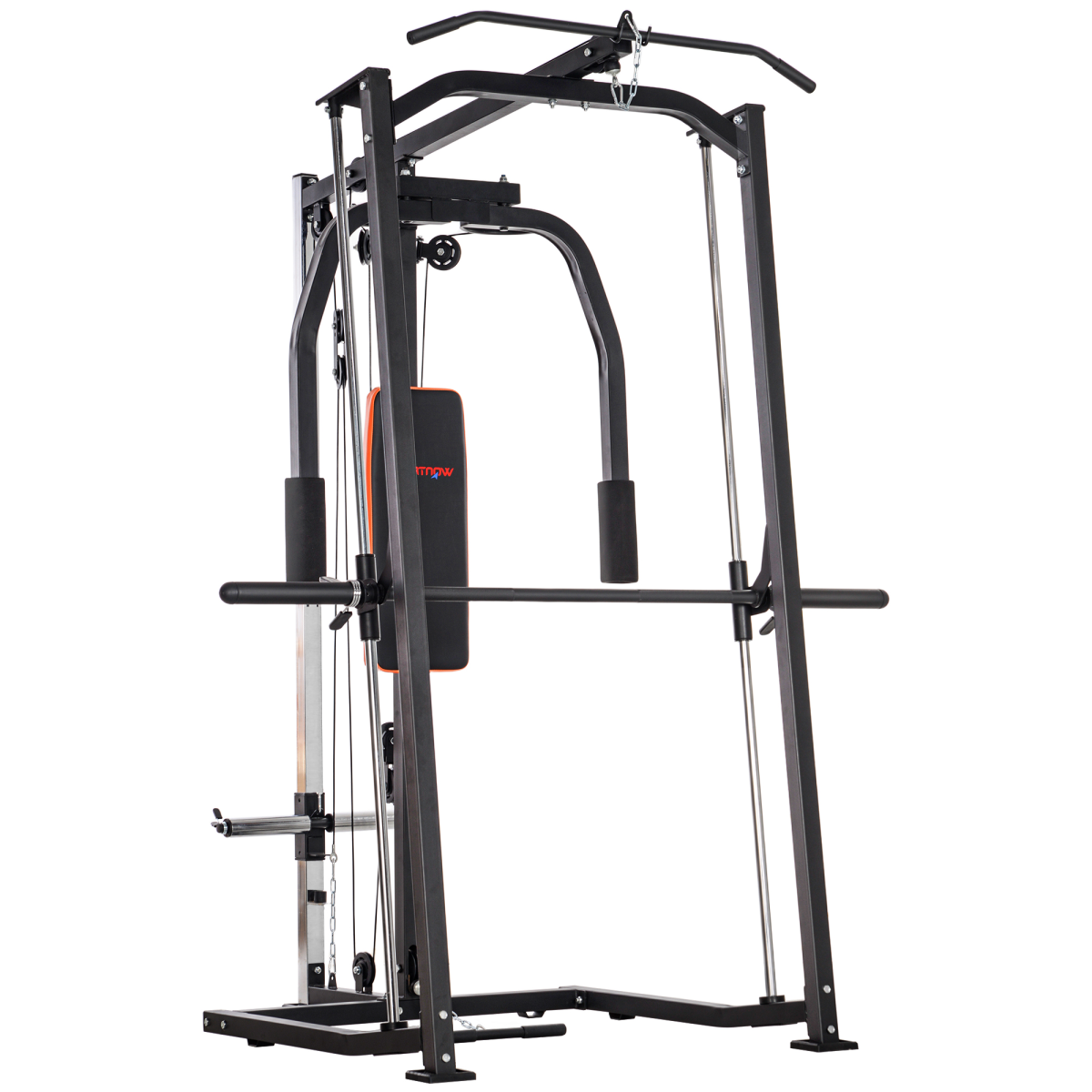 SPORTNOW Ultimate 3-in-1 Home Gym: Smith Machine, Power Cage & Cable System