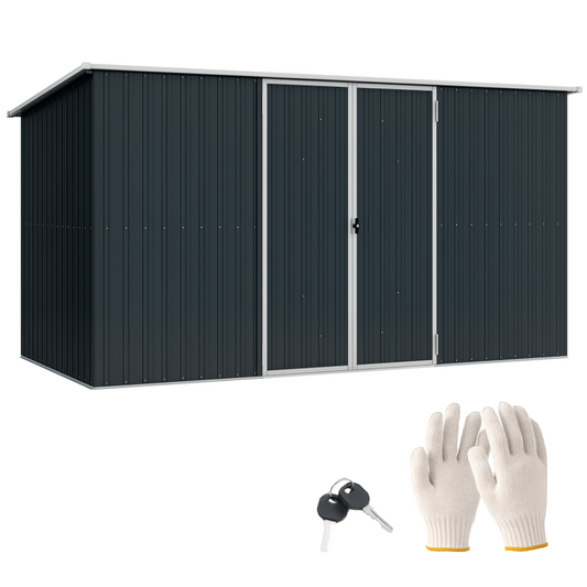 11x5.6ft Metal Garden Shed: Secure, Durable, & Easy Assembly!
