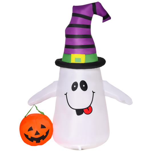1.2m Witch Ghost Halloween Inflatable LED Pumpkin Lantern