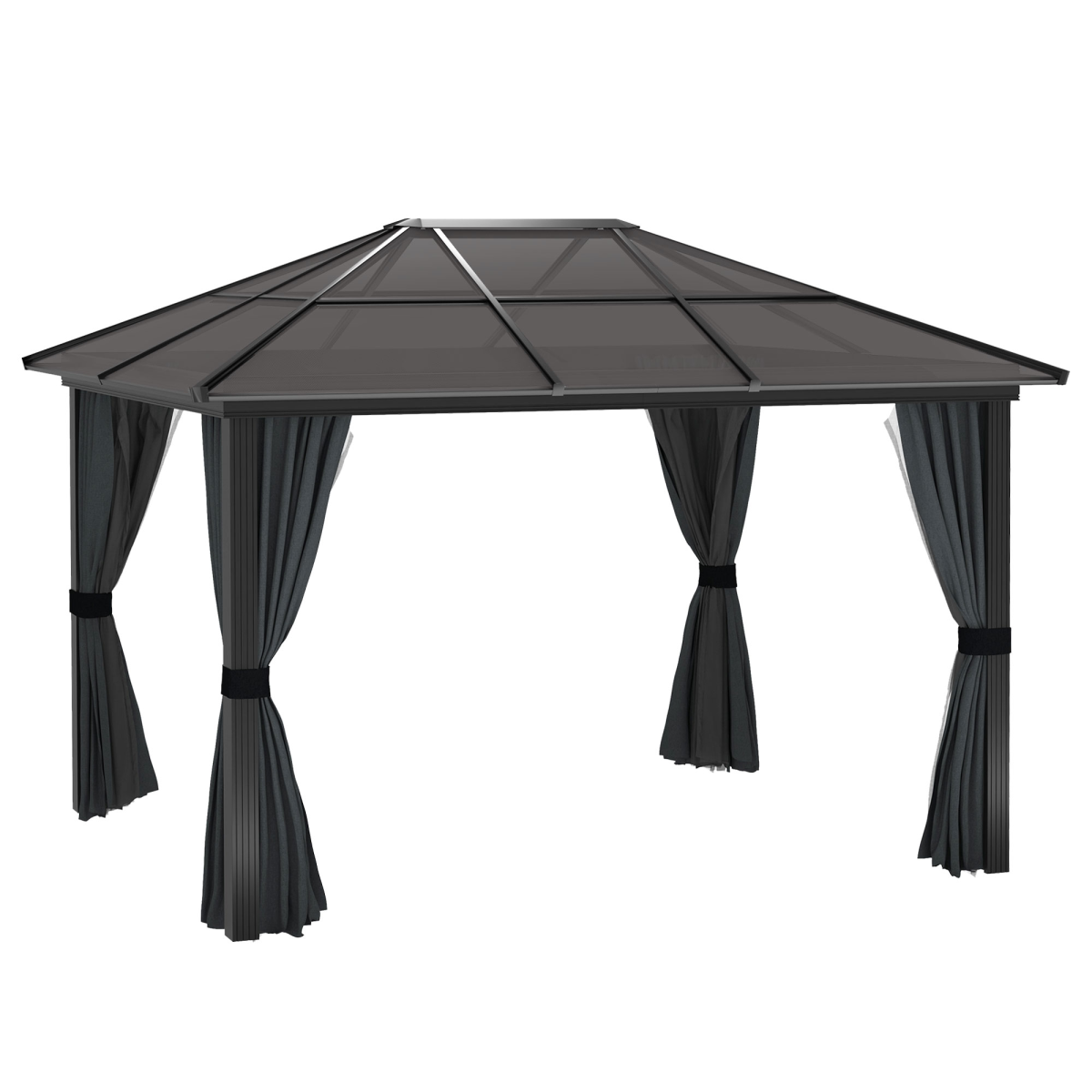 3x3.6m Aluminium Hardtop Gazebo with Polycarbonate Roof