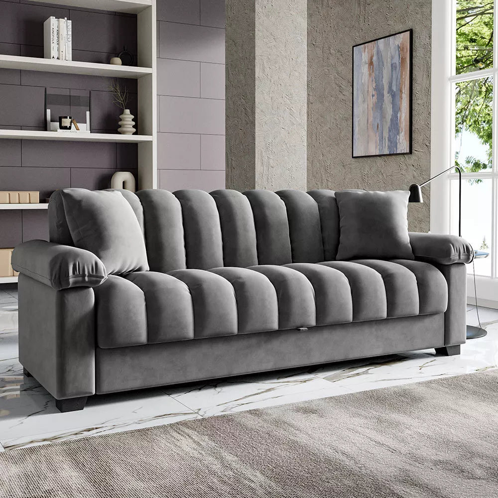 Grey Comfort Sleeper Sofa Bed