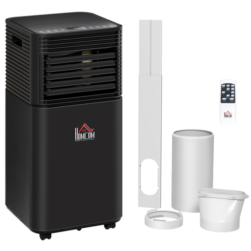4-in-1 Portable 5000 BTU Air Conditioner with LED Display & Timer