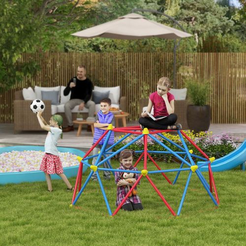 6 FT Dome Climber, Jungle Gym with Rust and UV Resistant Steel Frame