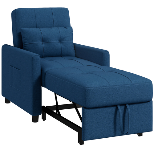 Transforming Sleeper Chair Bed: Comfort Meets Convenience in Blue