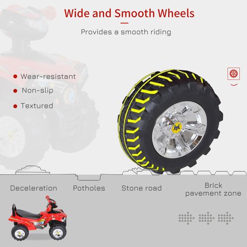 Adventure Awaits: Kids Ride On Quad with LED Lights & Music!
