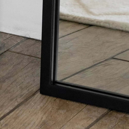Akiko Black Arched Metal Mirror - Elegance in Every Reflection, 180cm x 105cm